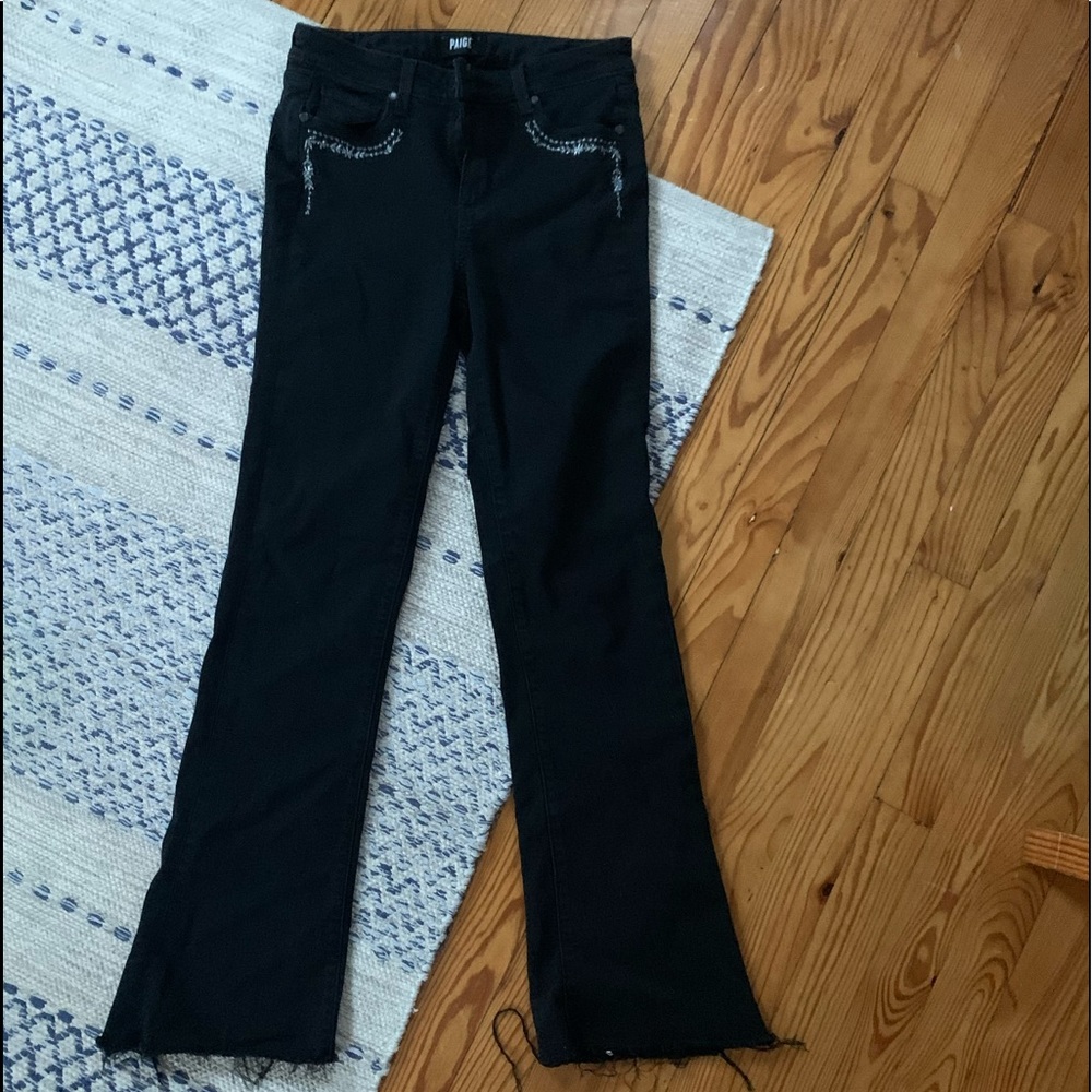 PAIGE black flared jeans